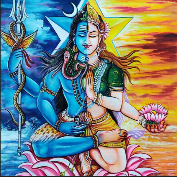 Shiva shakti paintings, Shiva shakti, Shiva, Shakti, shiva paintings,