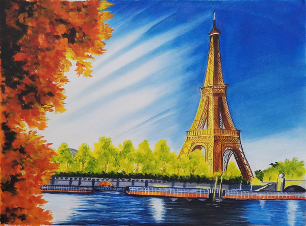 Eiffle Tower With Landscape