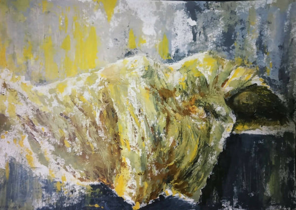 The Winter Siesta - Knife Painting