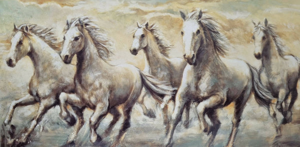 Running horses as per vastu painting.