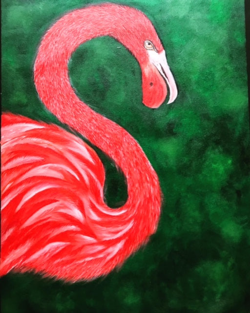 Flamingo in orange