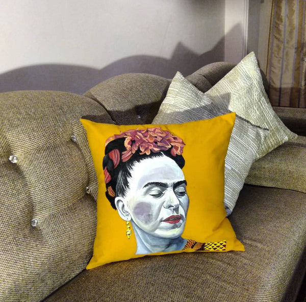 Frida Kahlo portrait cushion cover