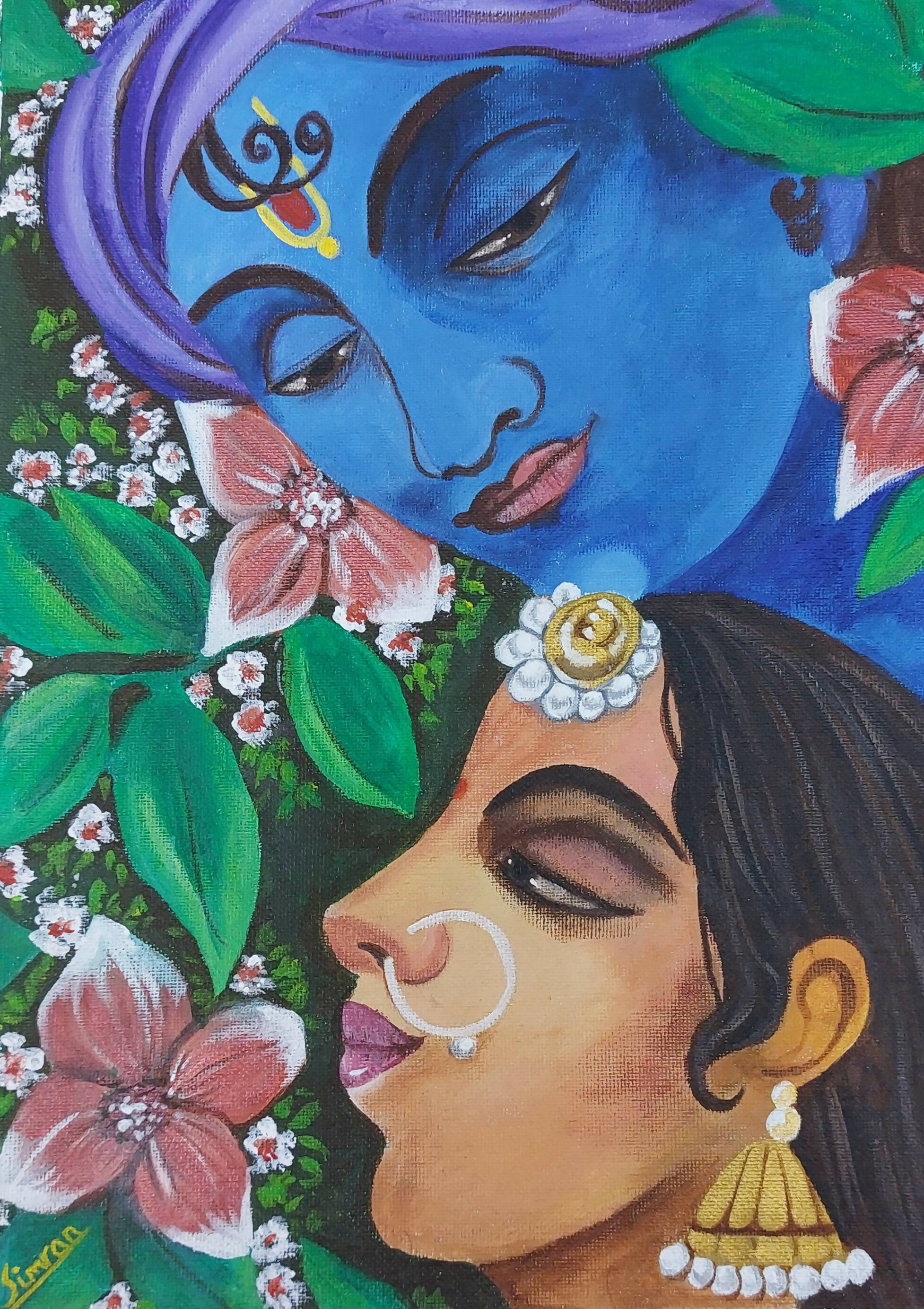 Radha Krishna Vastu painting
