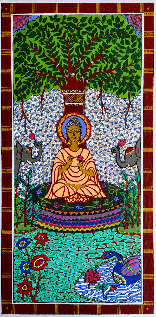 Gautam Buddha under Bodhi Tree