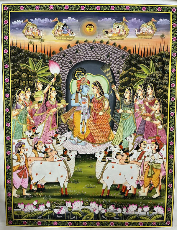 Krishna Radha Krishna Painting