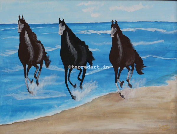 Horses on Beach