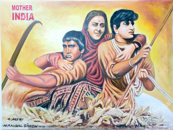 Iconic Mother India Poster