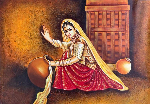 Rajasthani figurative painting
