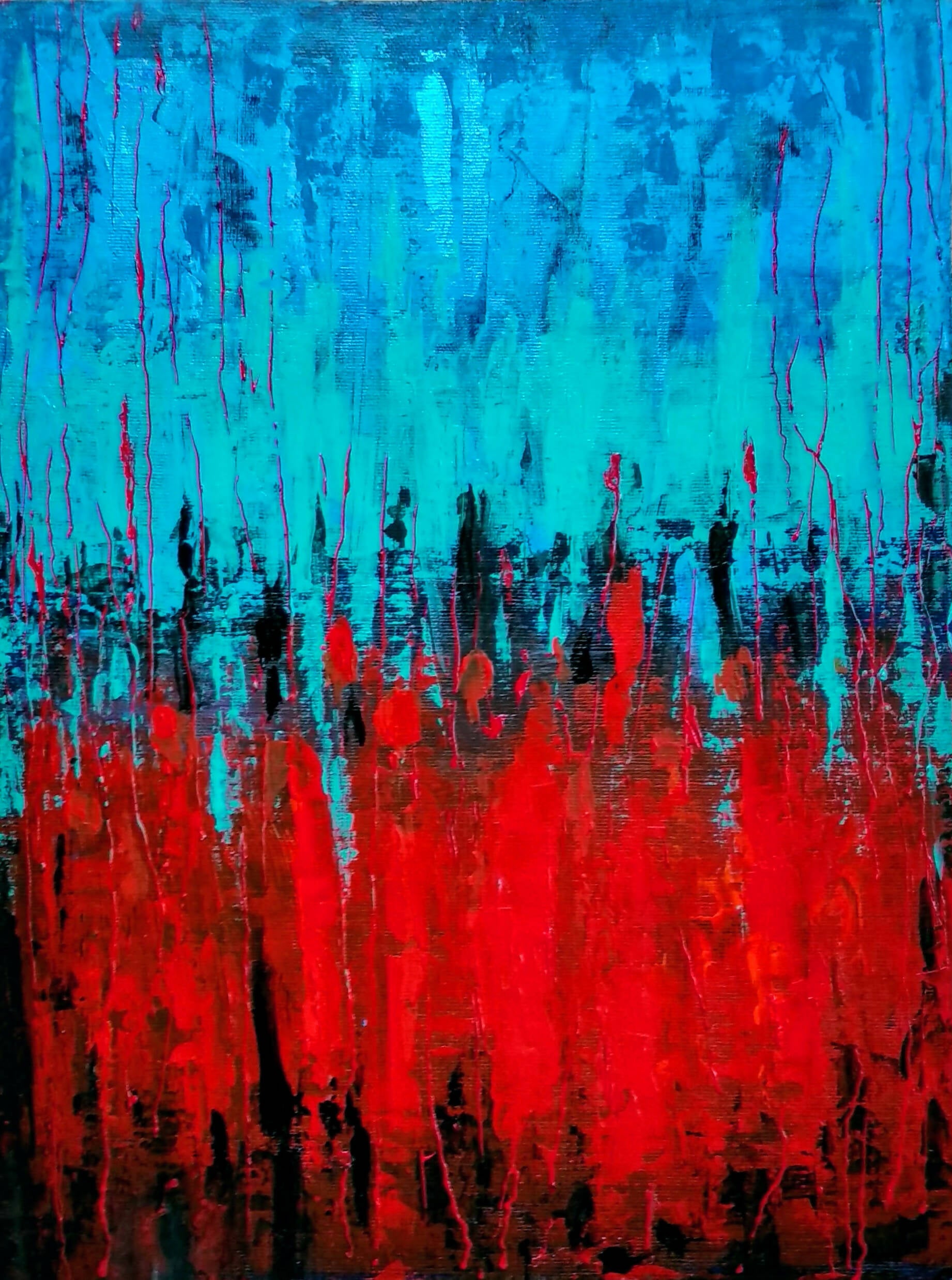 Red And Blue Abstract Art Red And Blue Abstract Art