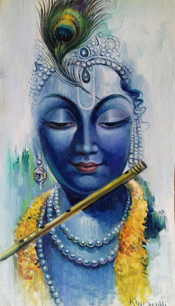 krishna in blue