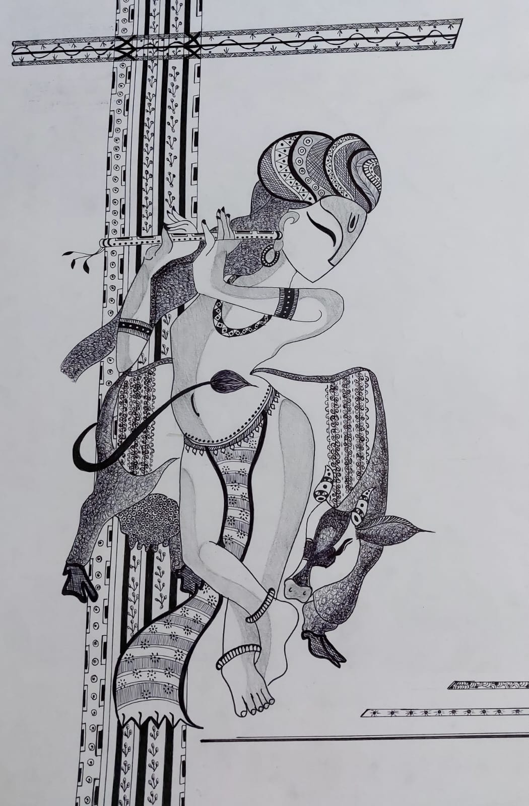 Details more than 72 pencil sketch of flute latest