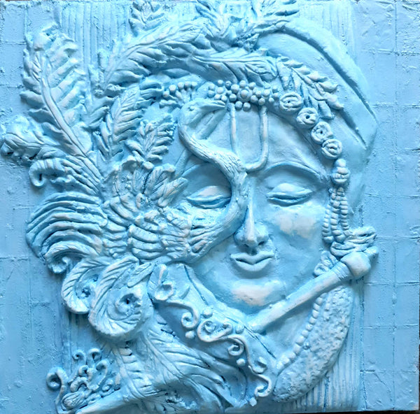Krishna Mural Relief Sculpture