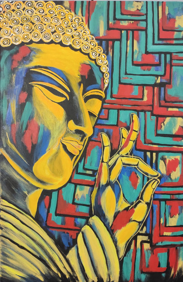 Lord Buddha abstract painting