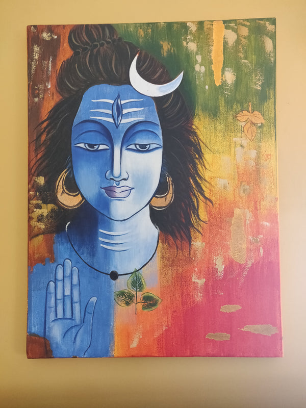 Lord Shiva Acrylic Painting