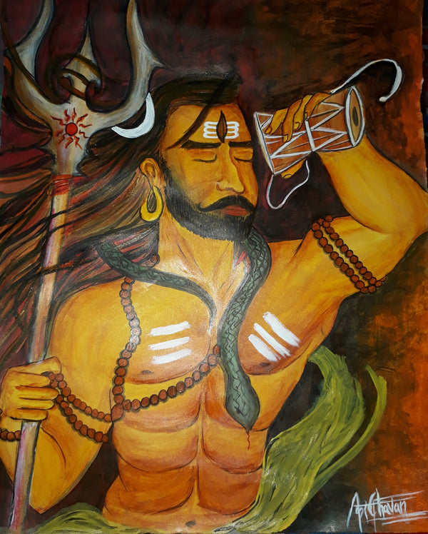 Lord Shiva painting