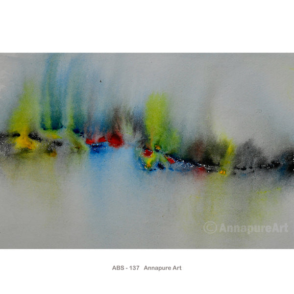 Landscape Abstract, Watercolour on handmade paper, original art work, ABS -137
