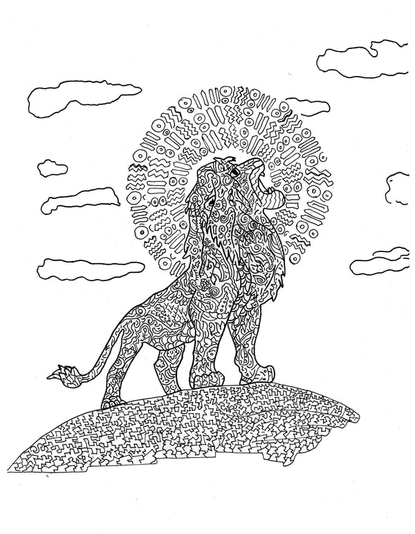 Lion | Zentangle art