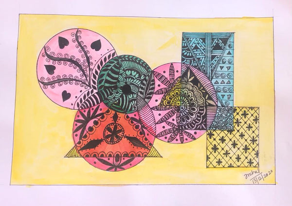 Mandala Art + Geometrical Shapes