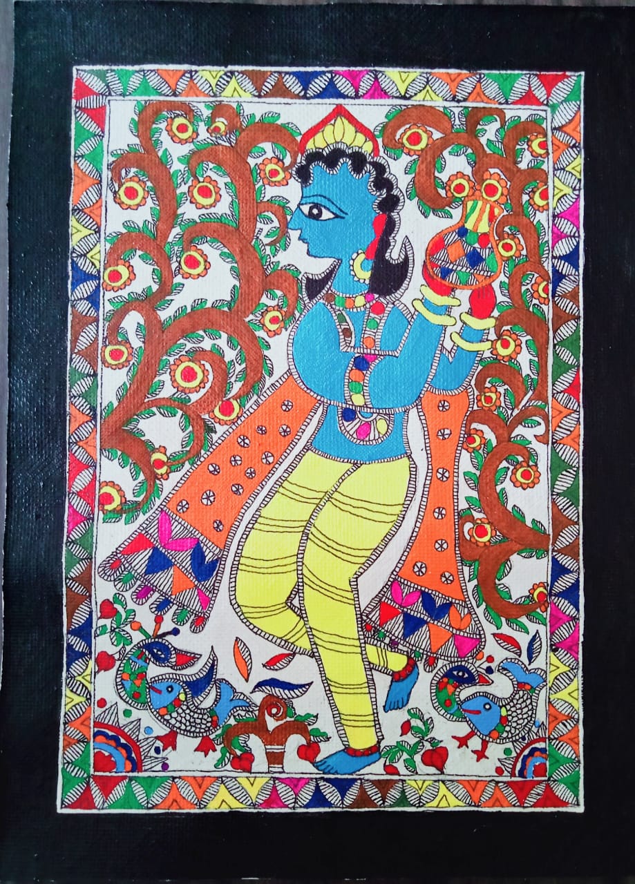 Lord shree krishna janmashtami festival card background 9967543 Vector Art  at Vecteezy