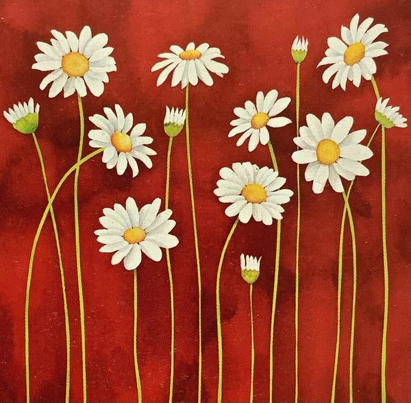 Calming flowers painting