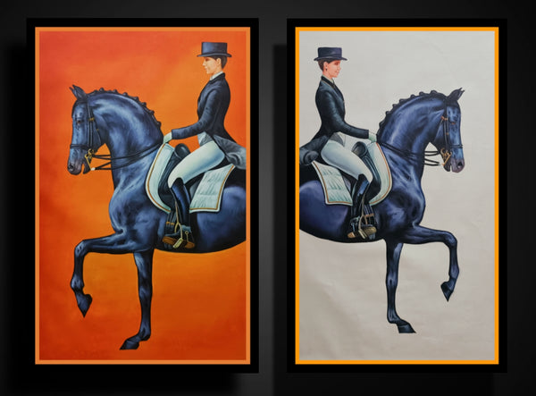 Modern art horse painting