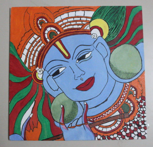 Mural look Krishna