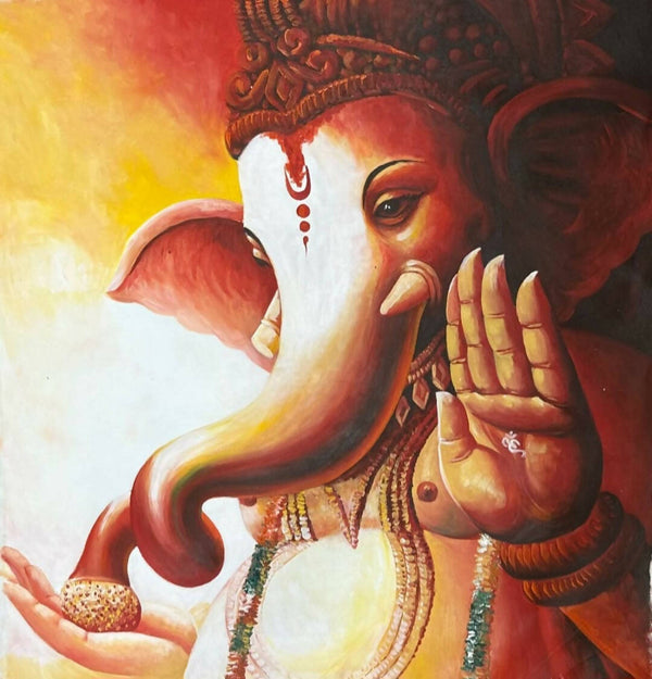 Ganesha painting acrylic.
