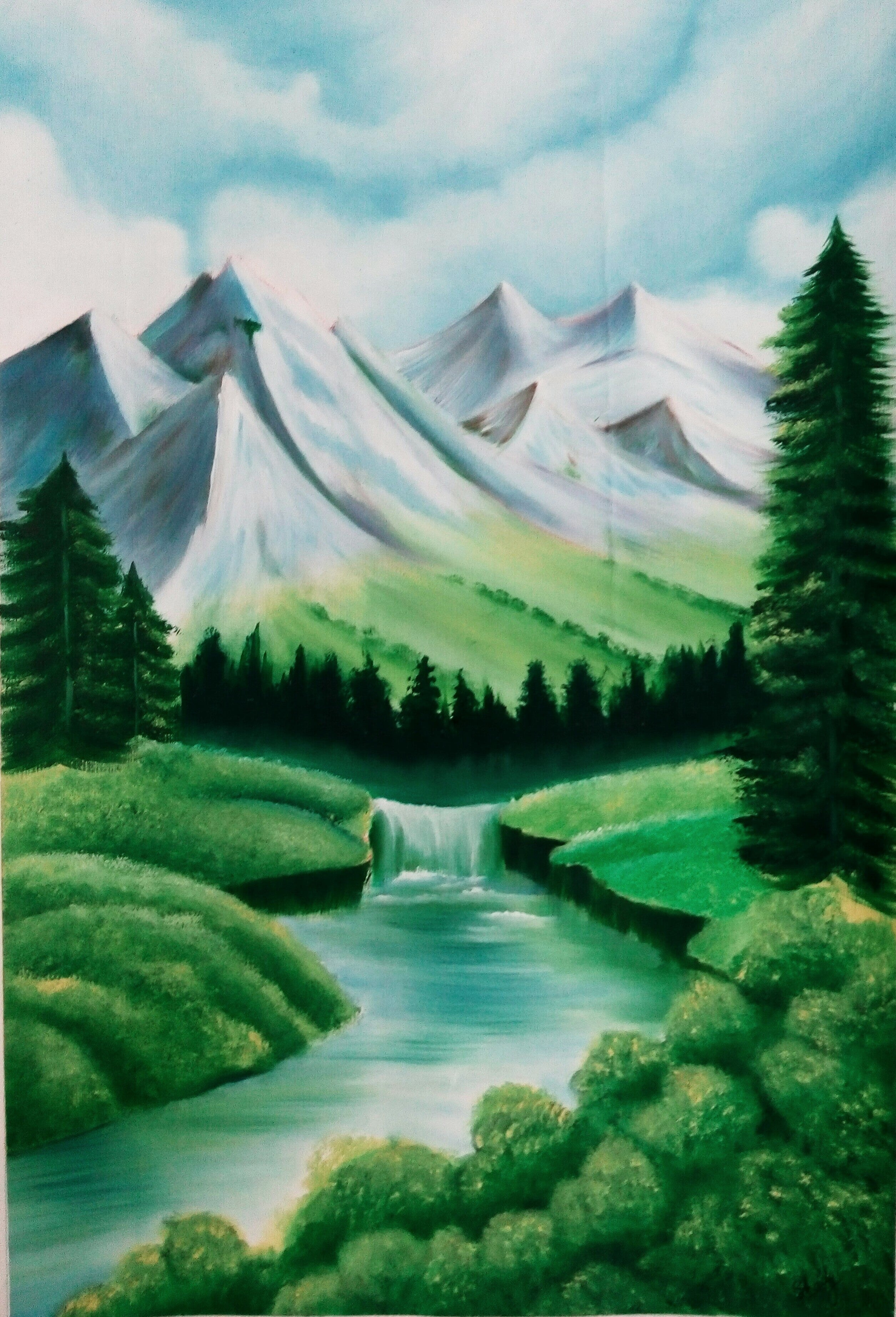 Buy Green nature Painting at Lowest Price By Shaily Mahor