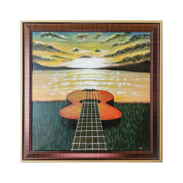 Guitar in Sunset
