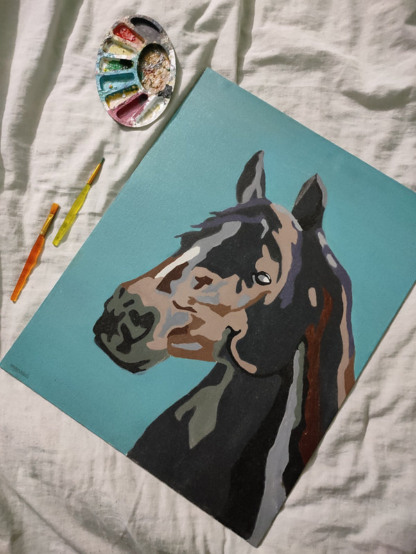 Oil horse painting