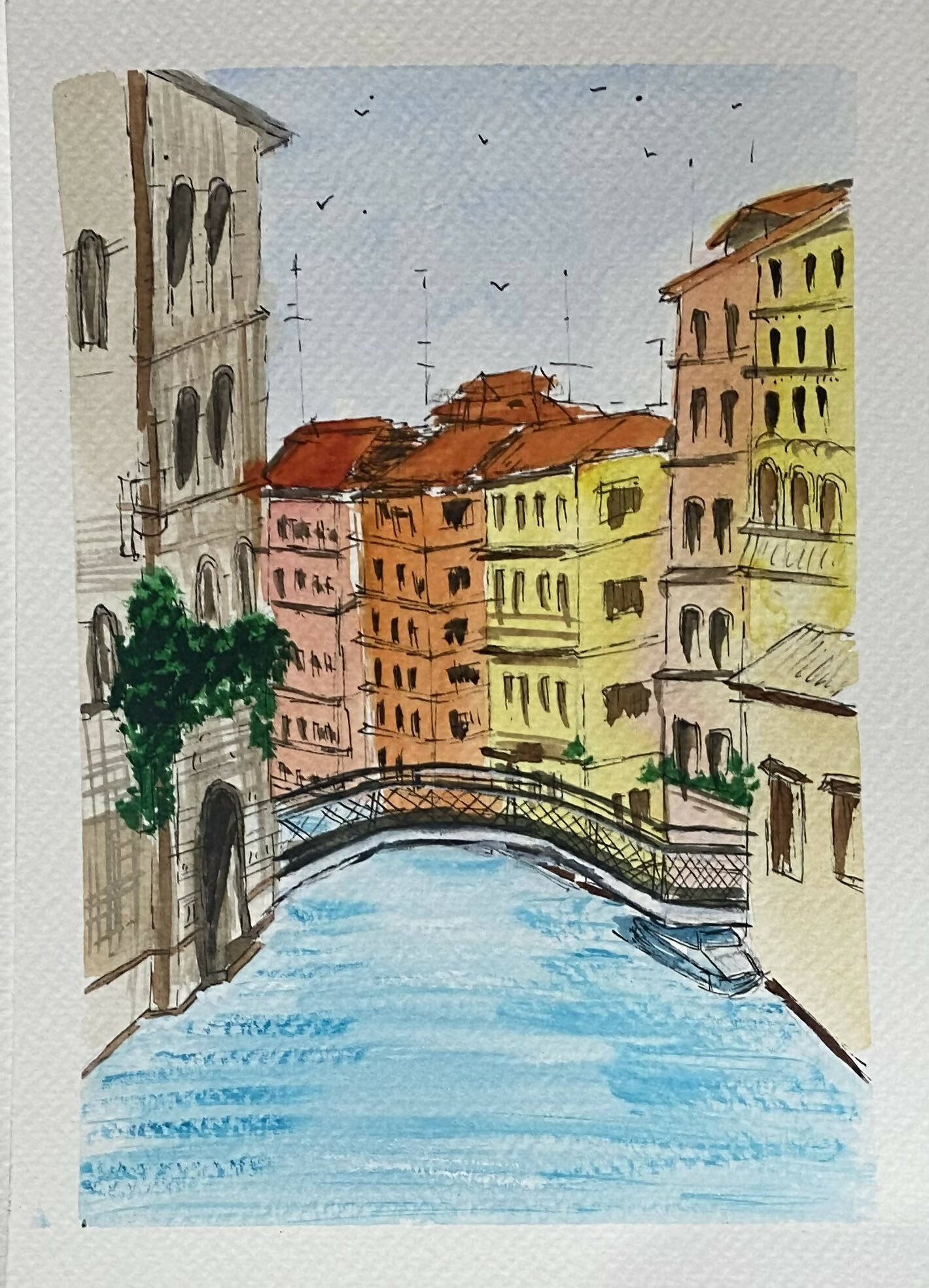 Vanice Italy painting, sail with me