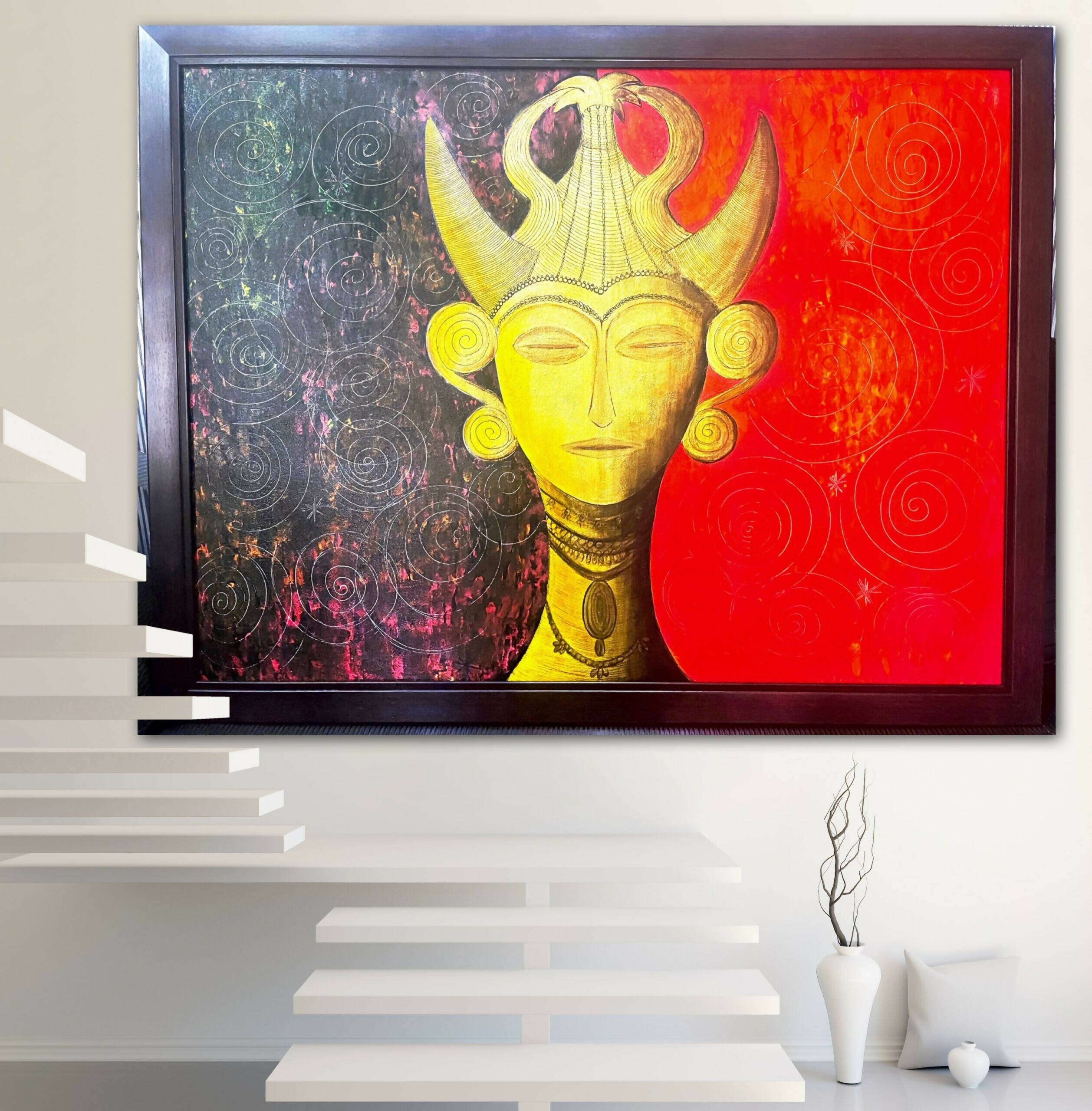 Buy Gond Art | Peacock | Paintings for Wall Decor | Bastar Art | BG005  Handmade Painting by BASTAR ARTS. Code:ART_8272_60218 - Paintings for Sale  online in India.