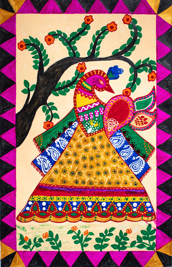 Peacock Madhubani Painting