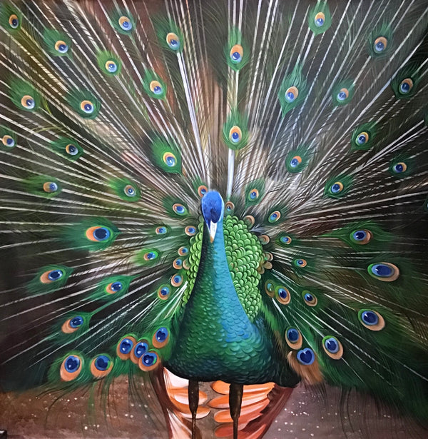 Peacock painting