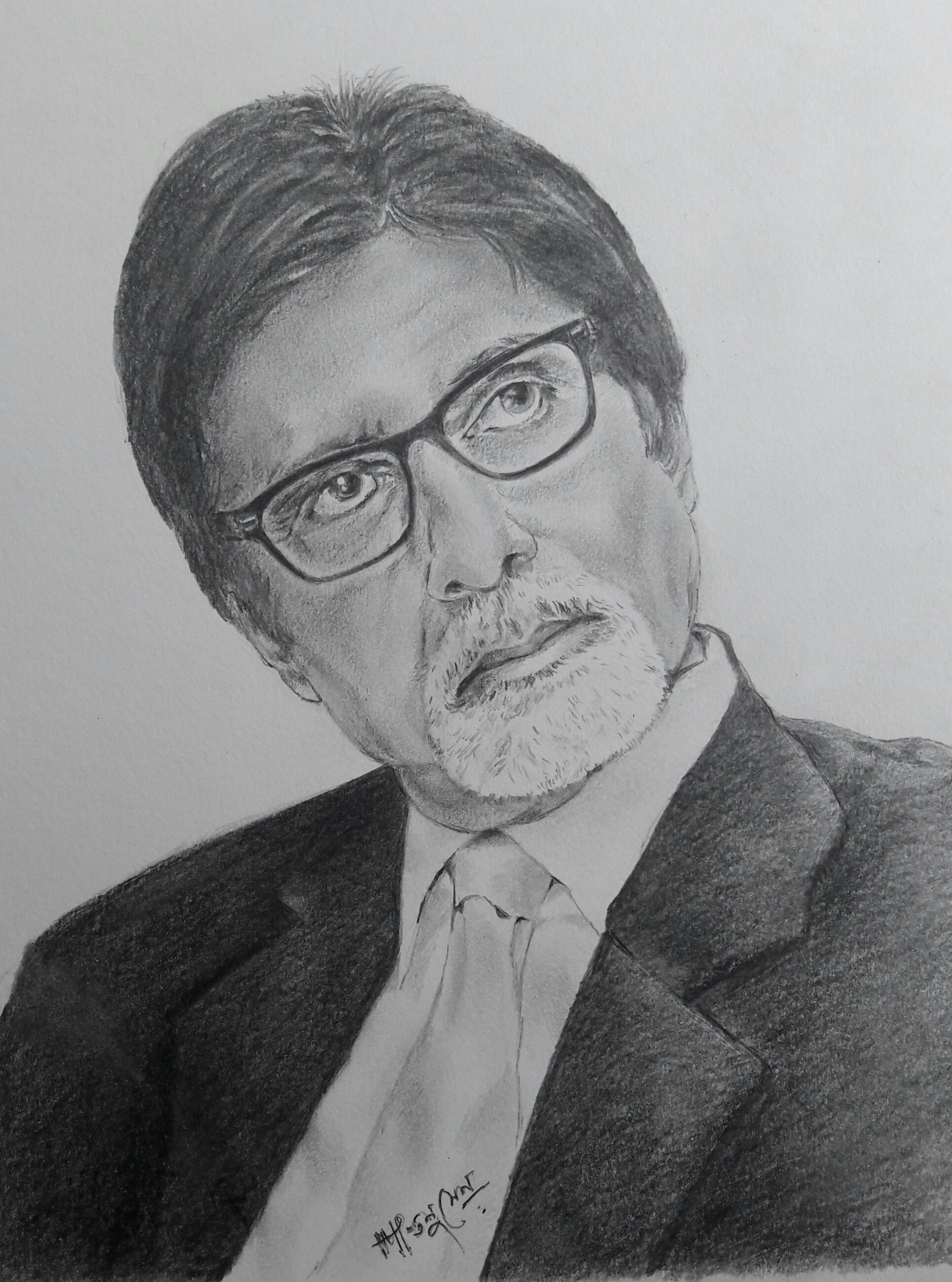 Amitabh Bachchan Handmade Sketch