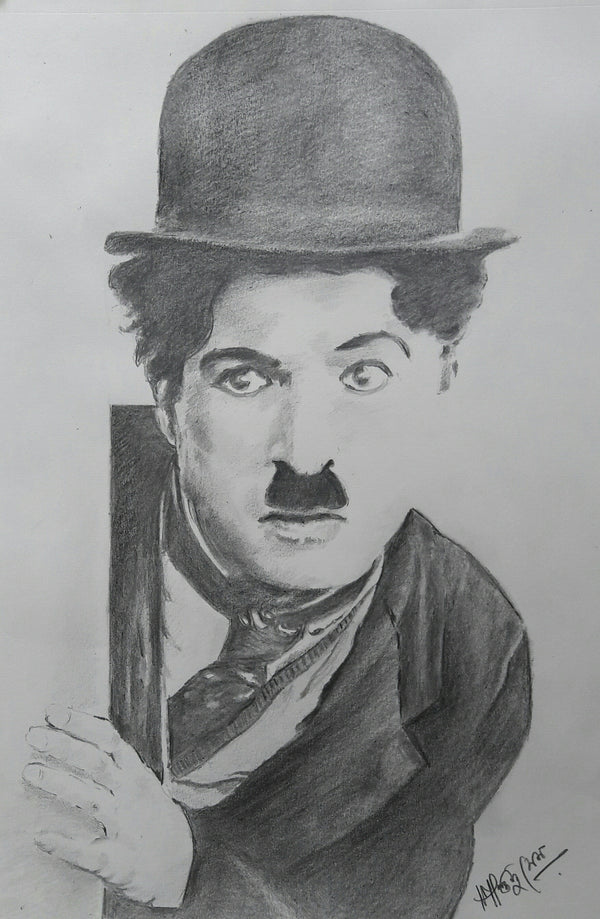 Pencil Sketch Charlie Chaplin