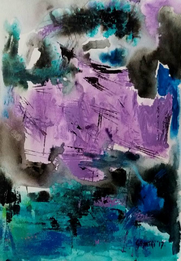 Purple Green Abstract