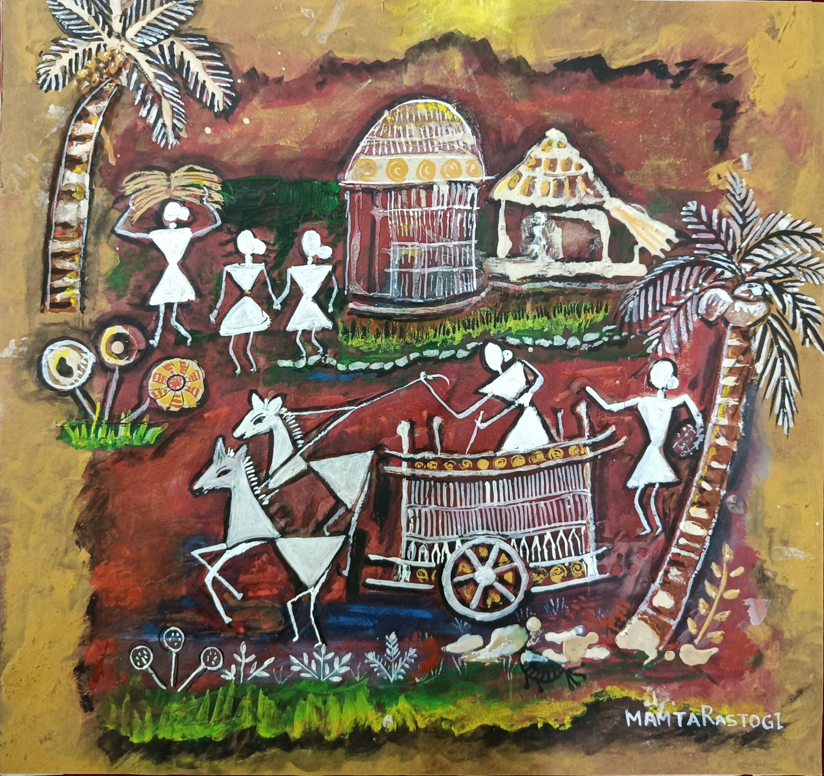 Warli Art Painting by Prashant Bansu Gimbhal