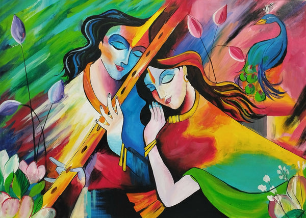 Radhe Krishna abstract