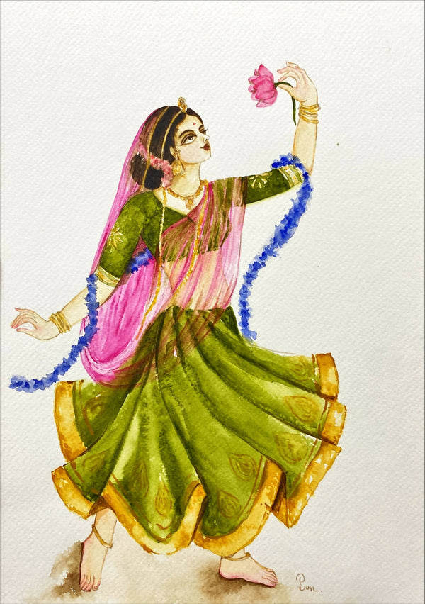 Print of Hand painted Radha