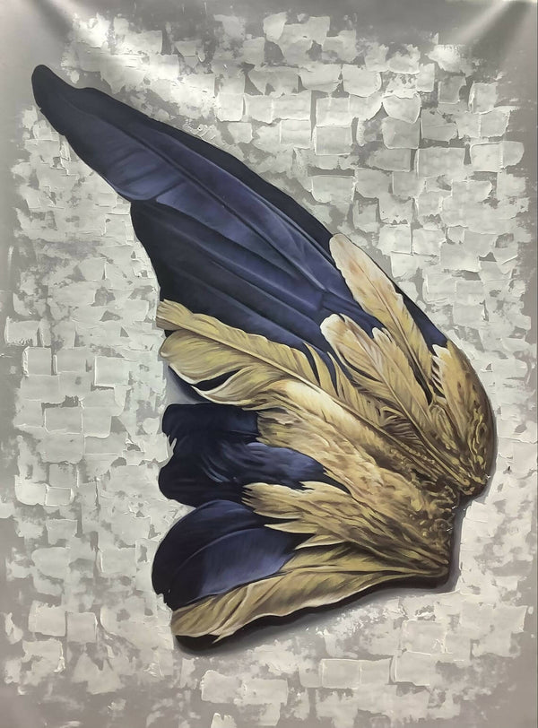 Abstract feather painting