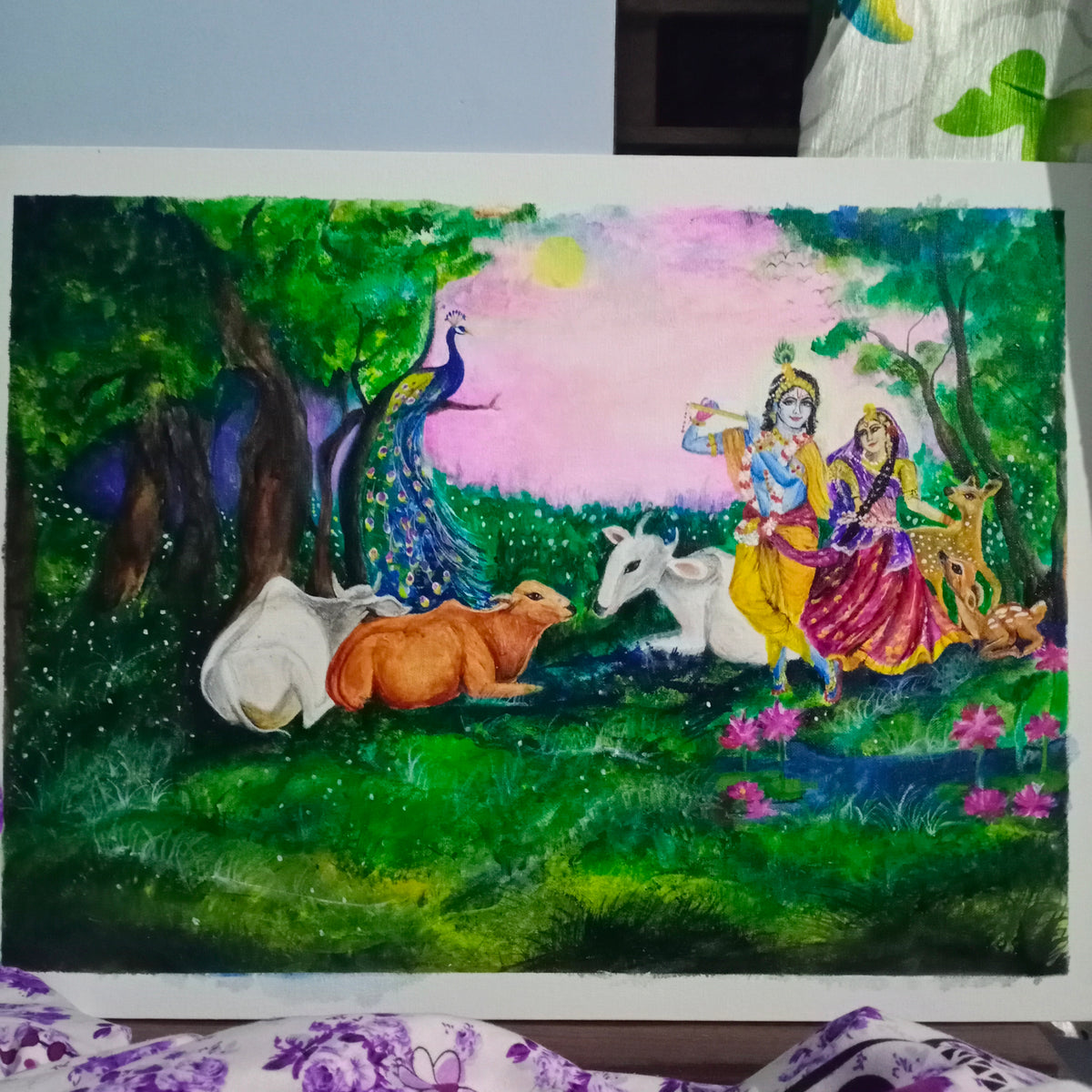 buy-radhakrishn-painting-at-lowest-price-by-ananya-parida-gallerist-in