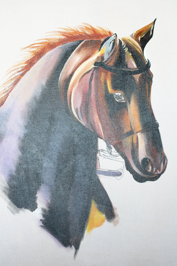 Realistic Wild Horse Painting
