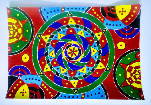 Rectangular Mandala Art