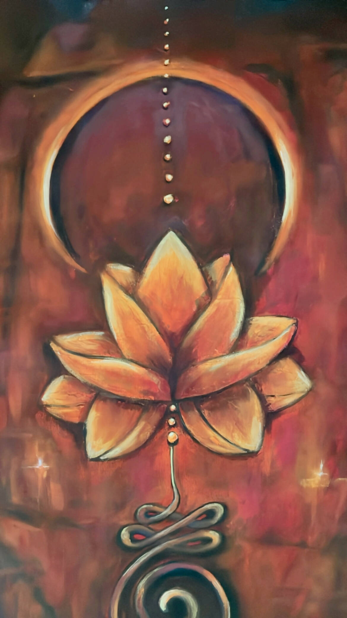 The unalome lotus