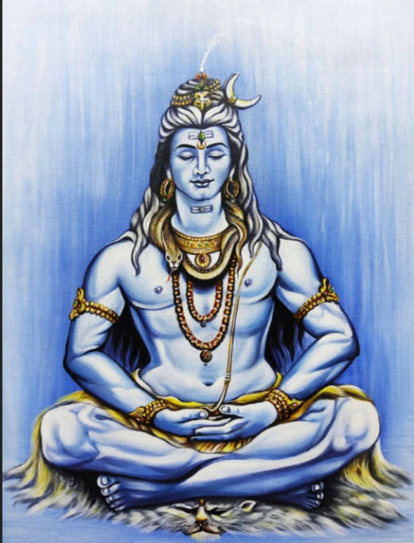 lord Shiva paintings Shiva meditation paintings canvas