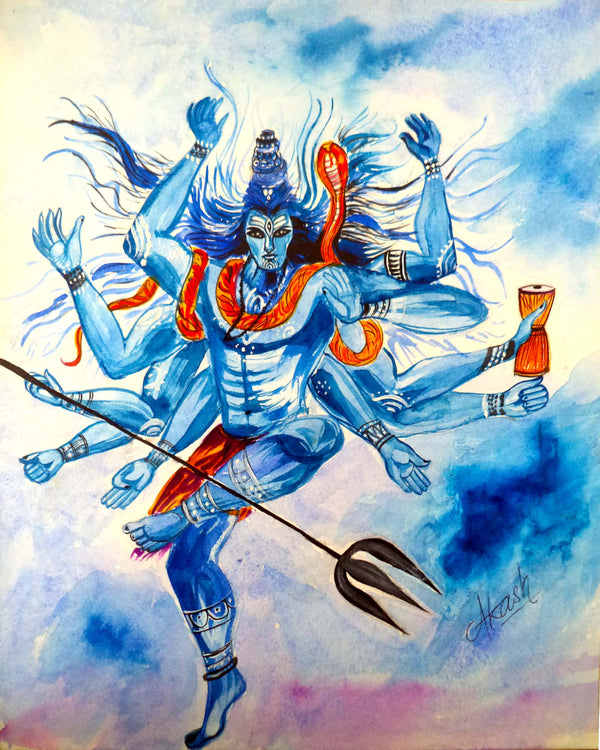 Shiva Thandav-Abstracted art