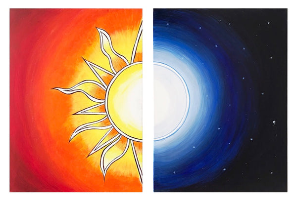 Sun and Moon - Set of 2