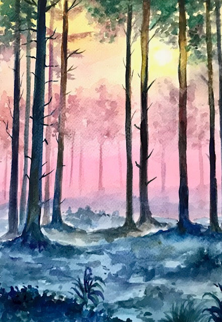 Sunset By The Forest