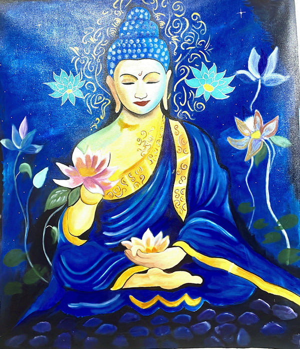 Acrylic Canvas Lord Budhha